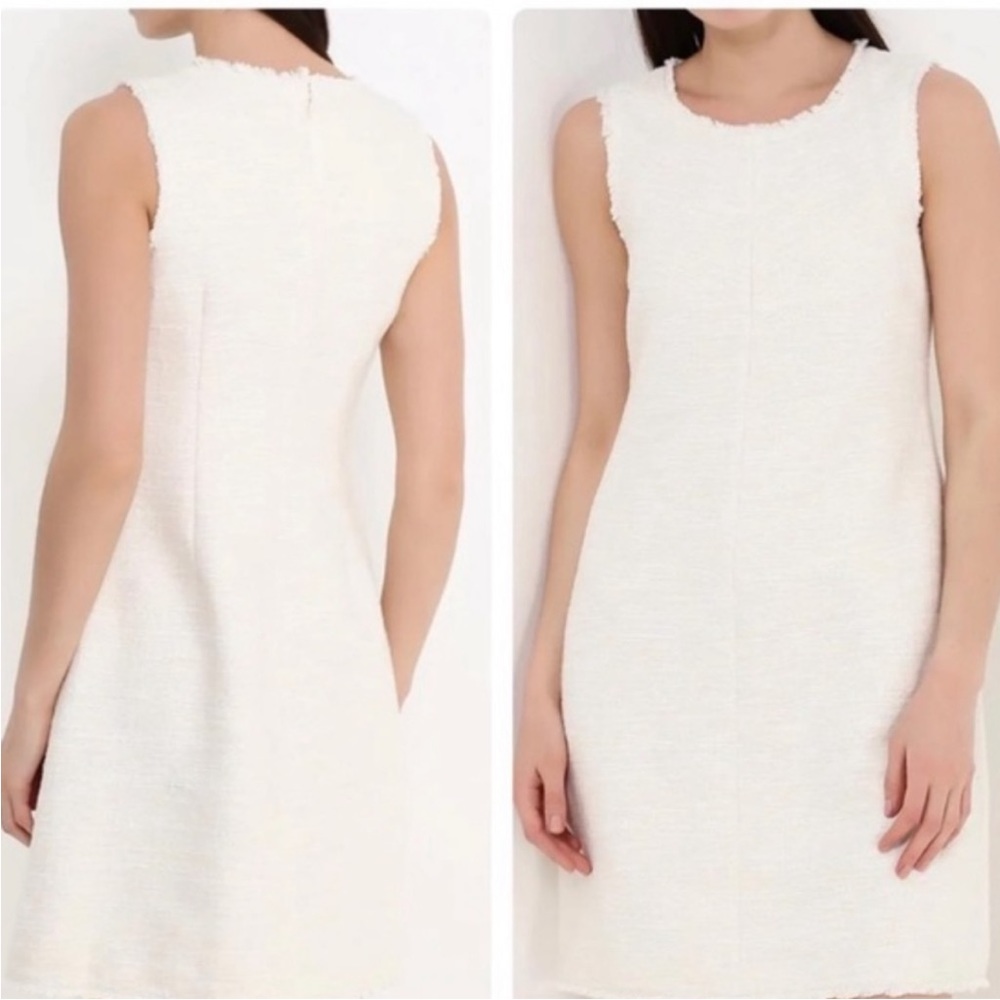 Banana Republic White Tweed Dress Size 0